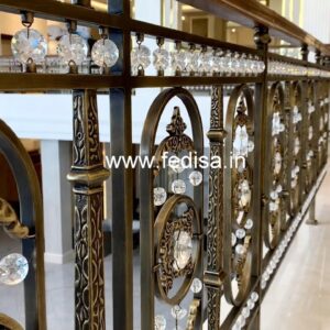 Luxury Brass Crystal Railings for Homes CR-2863