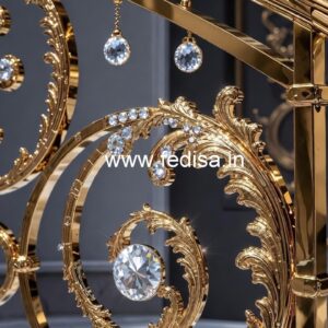 Classic Brass Crystal Staircase Designs CR-2864