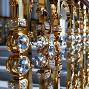 Modern Brass Crystal Railings with LED CR-2868
