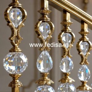 Premium Brass Crystal Railing Concepts CR-2872