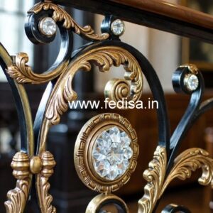 Luxury Crystal Brass Railings for Interiors CR-2874