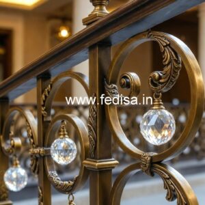 Stylish Brass Crystal Railing Designs CR-2875