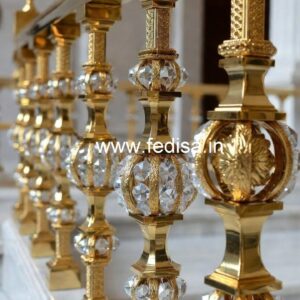 Premium Staircase Brass Crystal Designs CR-2877