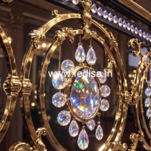 Modern Brass Crystal Stair Railings CR-2881