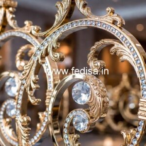 Premium Brass Crystal Railings for Villas CR-2883