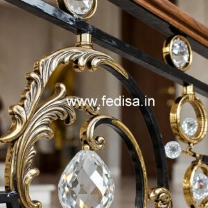 High-End Brass Crystal Railings for Homes CR-2886