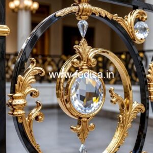 Stylish Brass Crystal Railings for Interiors CR-2895