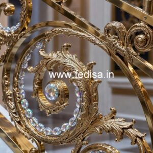 Luxury Crystal Brass Staircase Railings CR-2900