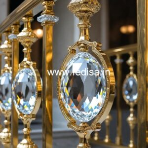 Premium Brass Crystal Railing Trends CR-2902