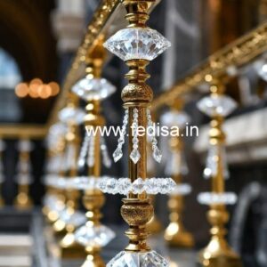 Elegant Brass Crystal Railings for Home Decor CR-2917