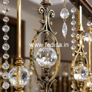 Stylish Brass Crystal Railings for Luxury Interiors CR-2923