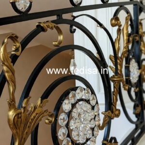 Stylish Brass Crystal Railings for Decor CR-2927