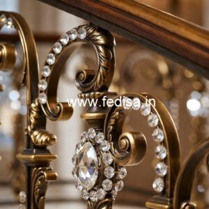 Luxury Brass Crystal Railings for Interior Inspiration CR-2928