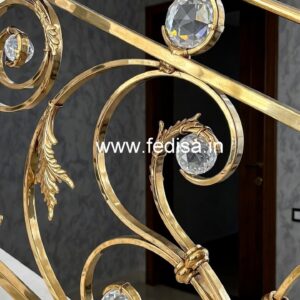 Stylish Brass Crystal Railings for Luxury Living CR-2931