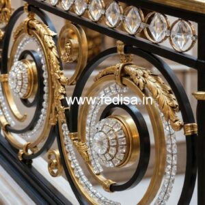 Royal Brass Crystal Stair Railing Inspiration CR-2936