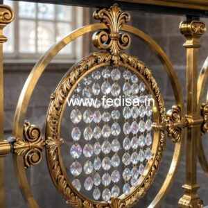 Classic Brass Crystal Railing Design Styles CR-2937
