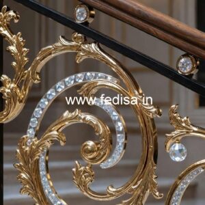 Luxury Stair Railings with Brass Crystal CR-2961
