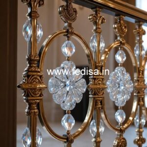 Classic Brass Crystal Railings for Homes CR-2962