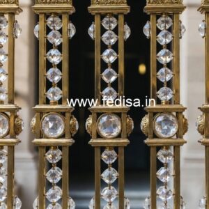 Premium Brass Crystal Railings for Modern Homes CR-2967