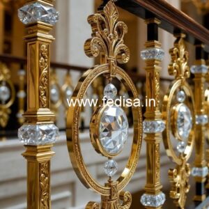 Luxury Brass Crystal Railings for Interior Design CR-2971