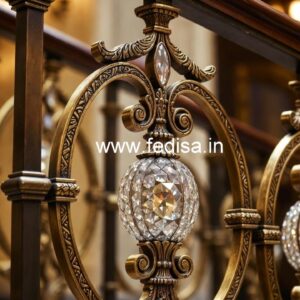 Stylish Brass Crystal Railings for Architecture CR-2972