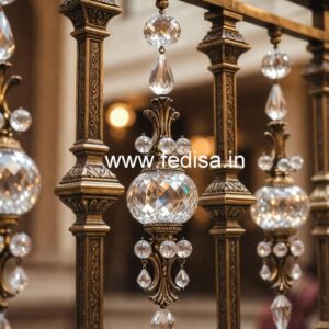 Luxury Brass Crystal Railings for Modern Homes CR-2980