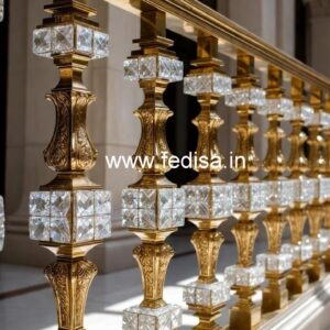 Luxury Brass Crystal Railings for Villas CR-2985