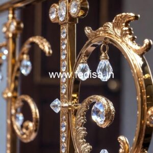 Modern Brass Crystal Railing Designs 2035 CR-2988