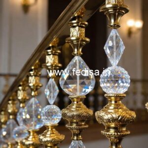 Premium Brass Crystal Railings for Interior Design CR-2997