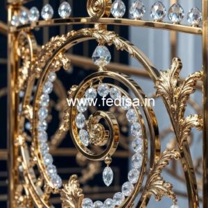 Premium Brass Crystal Railings for Home Design CR-3011