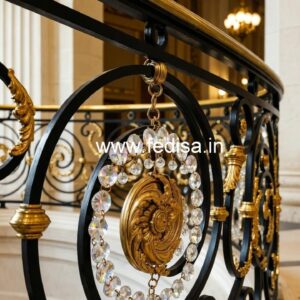 Premium Brass Crystal Railings for Modern Interiors CR-3017
