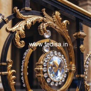 Designer Brass Crystal Railings for Grand Staircases CR-3018