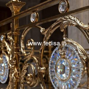 Luxury Brass Crystal Railings for Classic Homes CR-3019