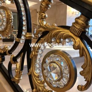 Premium Brass Crystal Railings for Stylish Interiors CR-3025