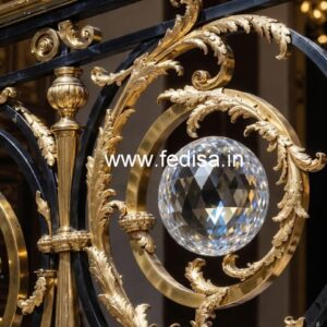 Luxury Brass Crystal Railings for Classic Interiors CR-3027