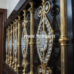 Luxury Brass Crystal Railings for Modern Living CR-3032