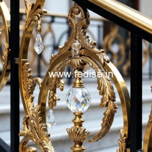 Luxury Brass Crystal Railing Design Ideas CR-3039