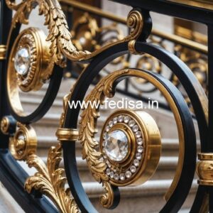 Luxury Brass Crystal Railing Design Ideas CR-3041