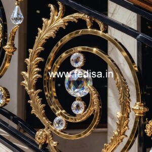 Classic Brass Crystal Railing Styles CR-3046