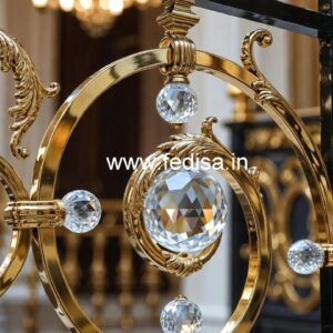 Brass Crystal Railing for Luxury Homes CR-3047