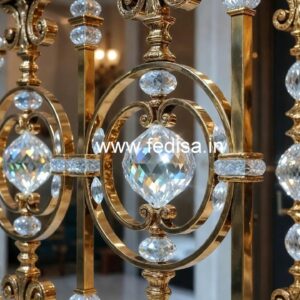 Royal Look Brass Crystal Railing Designs CR-3063