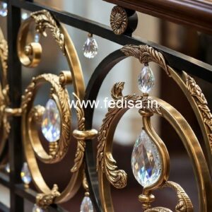High-End Staircase Brass Crystal Designs CR-3070