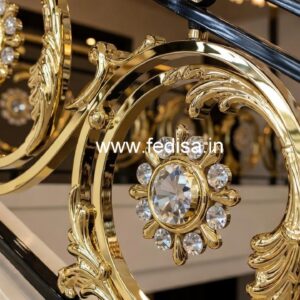 Classic Home Brass Crystal Railings CR-3071
