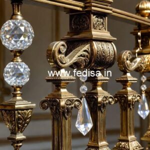 Fancy Brass Crystal Railing Designs CR-3081