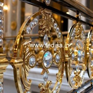 Rich Look Brass Crystal Railings CR-3084
