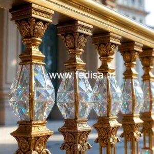 Artistic Crystal Brass Railings CR-3088