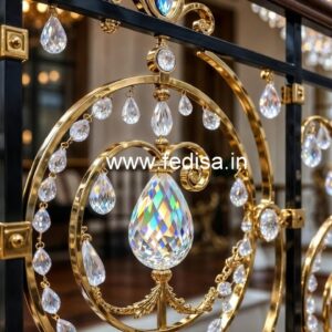 Designer Luxury Brass Crystal Railings CR-3091