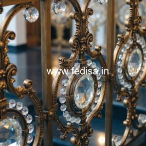 Modern Royal Brass Crystal Railings CR-3097