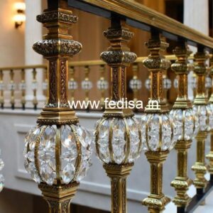 Classic Luxury Brass Crystal Railings CR-3100