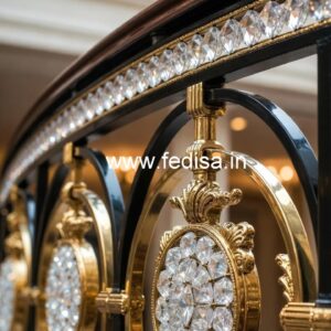 Brass Crystal Railings for Staircases CR-3104